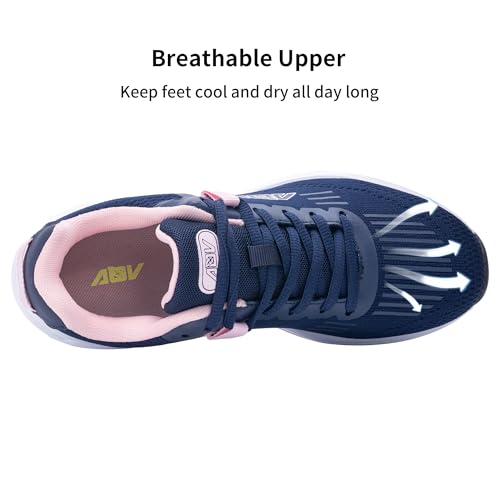 Image of AOV Women Arch Support Walking Shoes Orthotic Tennis Sneakers for Plantar Fasciitis Athletic Running Shoes