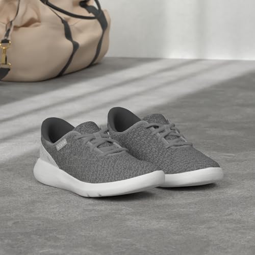 Kizik Madrid Hands Free Mens and Womens Sneakers, Casual Slip On Shoes for Women or Men, Comfortable for Walking, Women's and Men's Fashion Sneakers for Any Occasion - Grey, M9.5 / W112