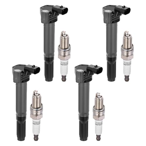 SYKRSS UF649 Ignition Coils & 5308 Spark Plugs Compatible with