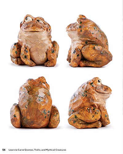 Learn to Carve Gnomes, Trolls, and Mythical Creatures: 15 Simple Step-by-Step Projects (Fox Chapel Publishing) Woodcarving Plans & Instructions for a Unicorn, Wizard, Dragon, Elf, Toad, Owl, and More - Image 7