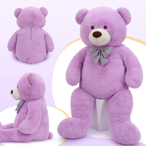 Image of MaoGoLan Big Teddy Bear 6 Feet,Life Size Huge Teddy Bear Plush Stuffed Animal,Adorable and Soft Purple Teddy Bear Gift for Christmas,Valentines,Birthday,or Long Distance