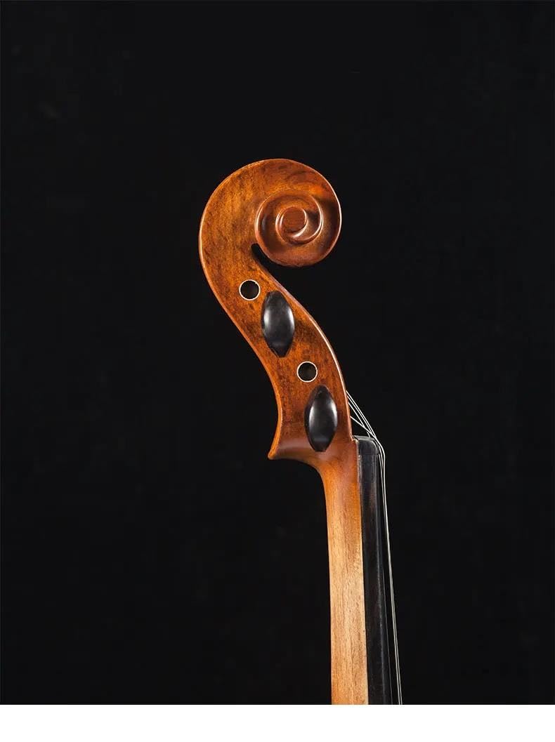 Geige 4/4 Handgefertigt Lack Handgefertigt Violine Ebenholz Griffbrett