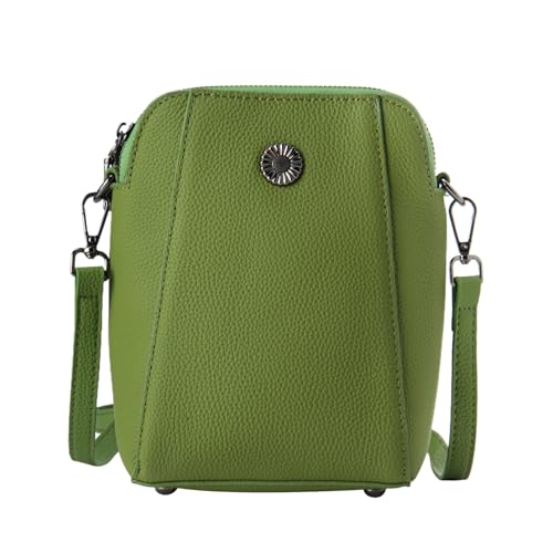 Image of Genuine Leather Small Crossbody Bags for Women | Lightweight Shoulder Purse, Designer Handbag with Adjustable Strap, Casual Travel Everyday Bag