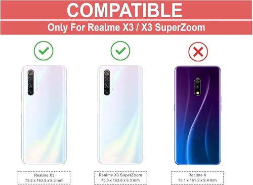 Image of COVERBLACK Soft Rubber Back Cover Compatible Model for Realme X50 / X3 / X3 SuperZoom - Transparent