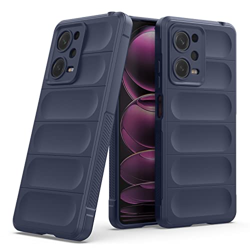 Image of Amazon Brand - Solimo Back Case Cover for Mi Redmi Note 12 Pro 5G | Compatible for Mi Redmi Note 12 Pro 5G Back Case Cover | Matte Case | Liquid Silicon Magic Case with Camera Protection | Sapphire