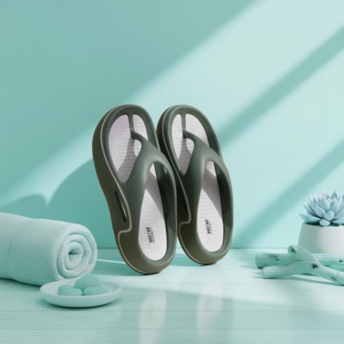 Image of DOCTOR EXTRA SOFT Men's Premium Slippers with Soft Acupressure Foot Massager for Adult | Comfortable & Light Weight| Stylish & Anti-Skid | Casual Waterproof & Everyday Flip Flops for Gents & Boys D-544