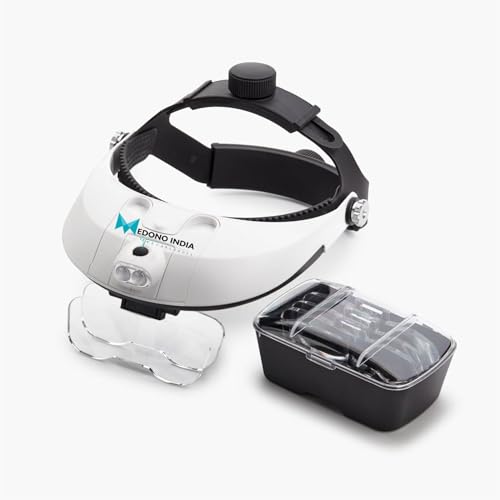 Image of Hair Transplant Headlight Glass Detachable Medical LED Helmet Magnifier Optivisor Headlight Glass Magnifying Glass 1.0X 1.5X 2.0X 2.5X 3.5X 5 Lens