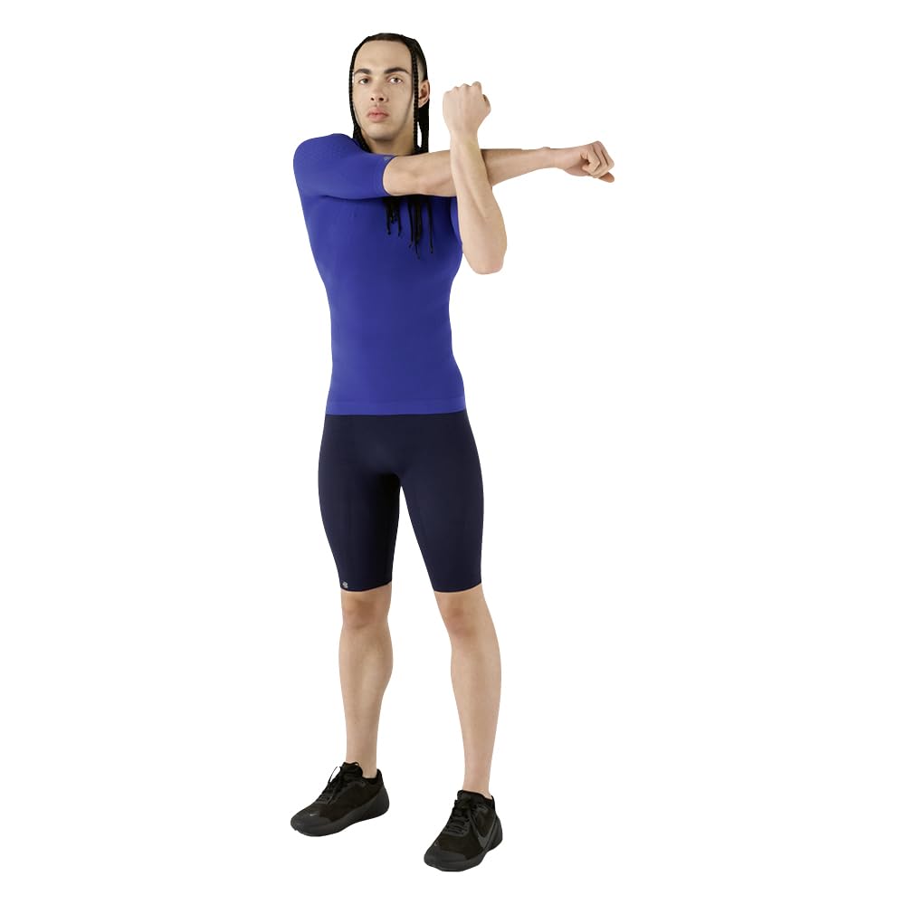 BAUERFEIND T-shirt de compression à manches courtes pour homme - Pour une meilleure circulation sanguine des muscles du torse et des bras - Polyamide et élasthanne
