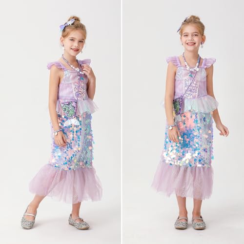 Disfraz de sirena para niñas con accesorios miniatura 2