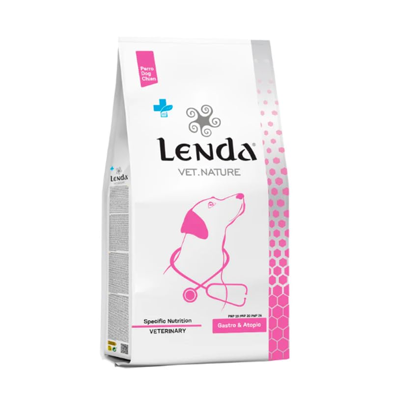 Lenda Vet Nature Gastro Atopic para Perros – Pienso Veterinario Natural para Perros con Problemas Digestivos o Cutáneos, Hipoalergénico y con Omega 3, 10 kg