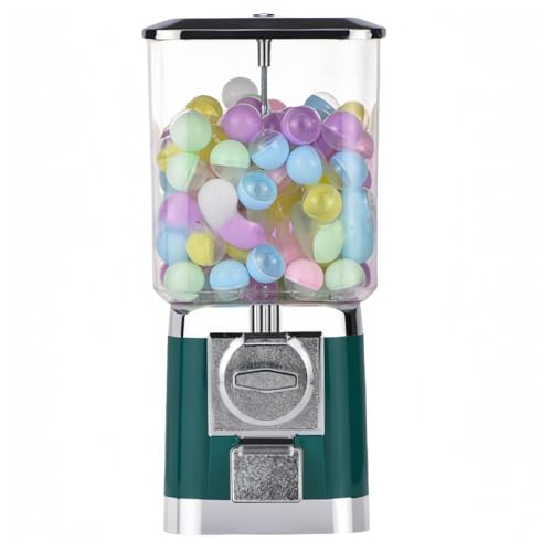 SHIOSH ガチャガチャ 本体 ガチャマシン レトロ 機械 レトロガシャポンマシン 100円硬貨用/コインは不要 楽しいカプセルマシン ガチャマシーン ドーム型 カプセルマシン 業務用 家庭用 楽しいカプセルマシン 幼稚園教育機関向けギフトマシン カプセ