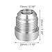 X AUTOHAUX Car Auto 12AN Male Weld on Fitting Bung Hose Adapter Fuel Oil Aluminum Alloy Silver Tone Pack of 4