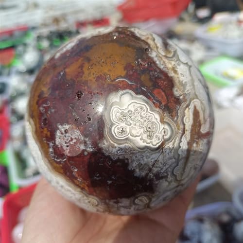 Agate mexicaine authentique et sphere de quartz de qualite - 2
