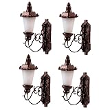 Lampadaire miniature : placez-le dans votre mini maison pour des détails plus réalistes, rendez la mini maison plus charmante, appliques murales extérieures.
