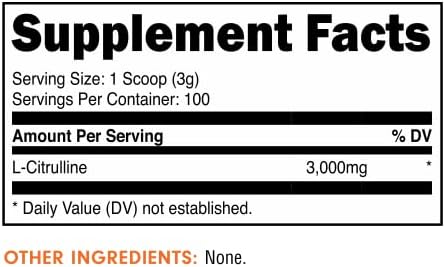 Bucked Up L-Citrulline 3000mg Powder, Essentials (100 Servings) - Image 2