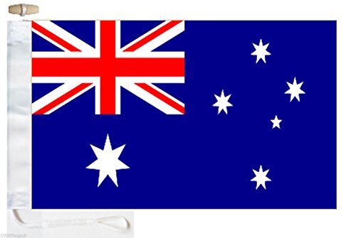 1000 Flags Limited Australia Courtesy Boat Flag - Roped & Toggle (152cm x 91cm (5'x3'))