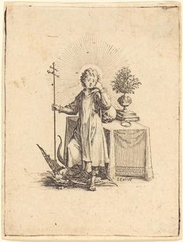 Toile Jésus de Jacques Callot, peinture murale abstraite pour décoration de salon