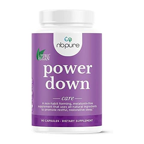 nbpure Power Down Sleep Supplement, Melatonin- Free, 90 Count Cover