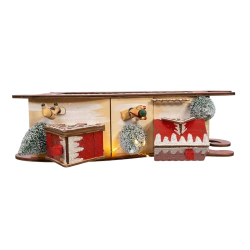 Traîneau lumineux LED pour centre de table de Noël et village de fête