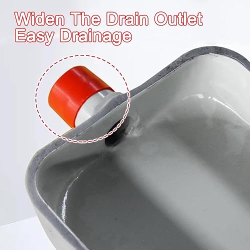 Universal AC Drip Pan Tray with Drain Hole & Hose for Outdoor Split Units - Durable Plastic, 81x24cm/32x9in (White) - Essential Accessory for Air Conditioners