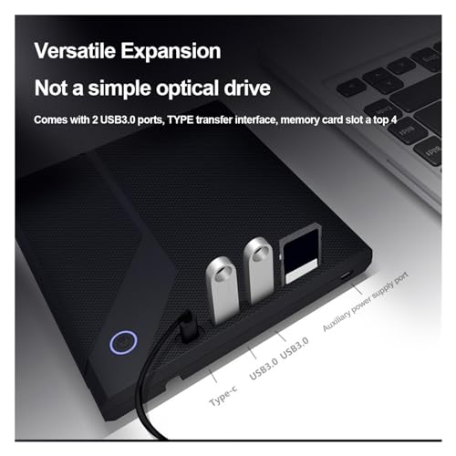 Lecteur optique externe USB C graveur DVD CD pour duplicateur Windows