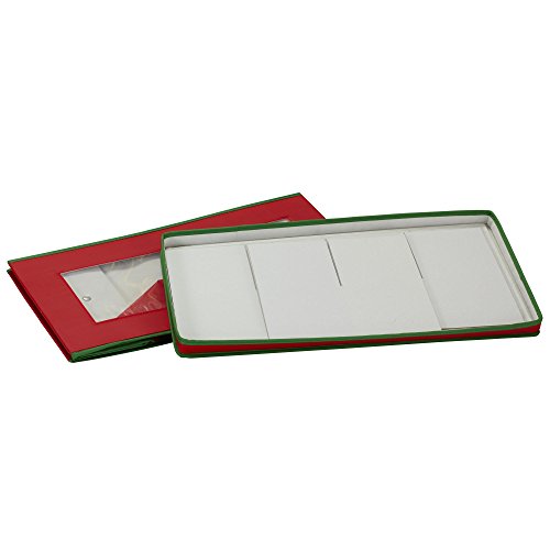 Household Essentials Holiday Vision Storage Box Chest, Fabric, Red & Green, 8-Piece Figurine - Image 4