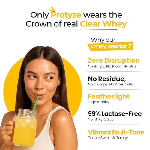 Image of Protyze Anytime Clear Whey Protein (5 Servings, Mango Peach)