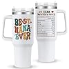 Nana Tumbler with Handle Nana Gifts from Grandkids Best Nana Ever 40oz Tumbler with Straw Lid Nana Nutrition Facts Gifts for Grandma Christmas Birthday Present