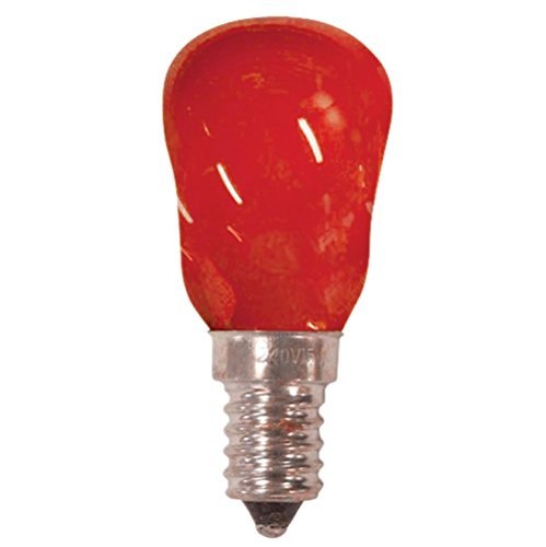 Clar-leuci - Lámpara incandescente pebetero rojo 15w 220/240v e-14