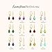 14K Gold Plated Opal Teardrop Earrings for Women – October Birthstone Jewelry – Dainty Leverback Earrings in Gold Over 925 Sterling Silver – Elegant Gift for Women