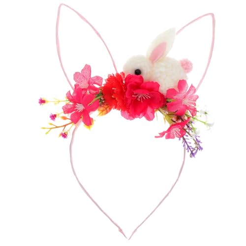 Bandeau oreilles de lapin peluche x5 pour Pâques et déguisement de fête