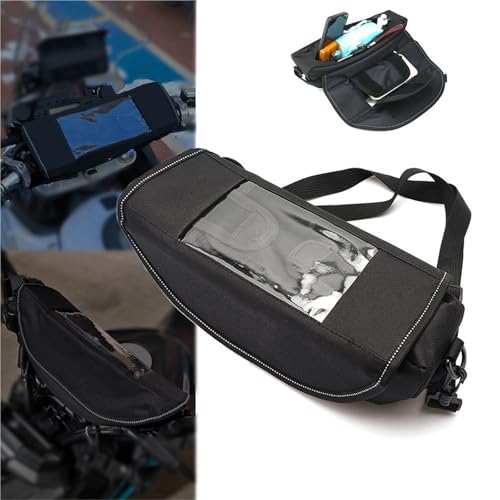 Sacoche guidon moto NC700, support navigation avec rangement - 3