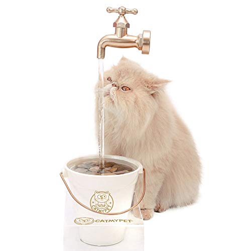 Bebedouro para Gatos - MagiCat Gold com suporte BIVOLT, CatMyPet, Branco