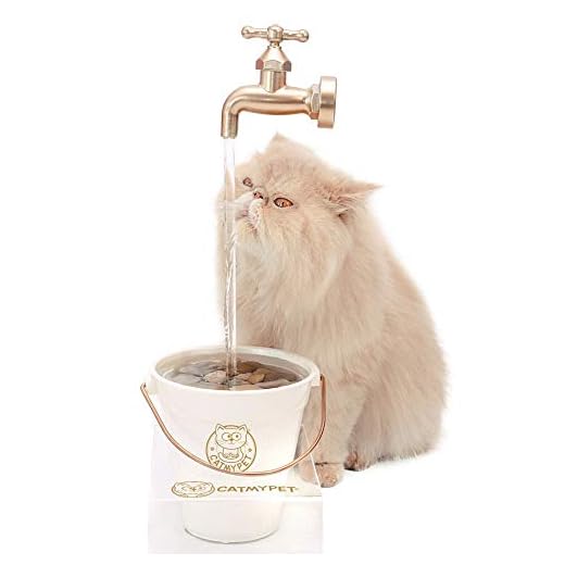 Bebedouro para Gatos - MagiCat Gold com suporte BIVOLT, CatMyPet, Branco