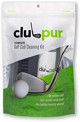 ClubPur Golf Club Cleaner Kit | Multi-Purpose Cleaning Kit for Club Face, Grips, Golf Ball, and Shoes
