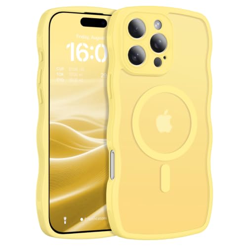 Coque iPhone 16 Pro MagSafe motif ondulé chic pour le quotidien des femmes
