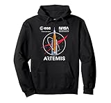 NASA Artemis Misión SLS Worm and Esa Logo Sudadera con Capucha, M