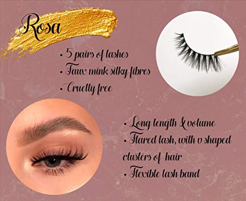 LUXIE LASHES 3D Luxury Fluffy Faux visone Natural