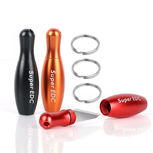 Ponock Package Opener, Box Cutter For Everyday Carry, Fits Perfectly On Keychain, Bowling Pin Keychain Knife For Men Women #TOP5