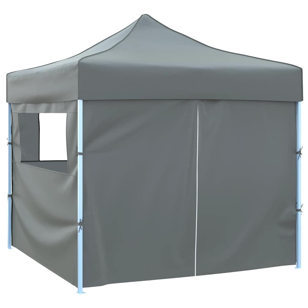 Namiot składany Pop-Up 3 x 3 m z 4 ściankami bocznymi, antracytowy, namiot