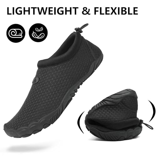 Image of Mishansha Womens Mens Water Swim Shoes Wide Toe Box Barefoot Shoes US Size 5.5-13.5 Women / 3-11.5 Men