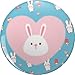 Cute Bunny in Pink Heart with Kawaii Rabbits Ice Cream Candy Pattern - Adorable Anime Style Design for Kids Girls - Pin Lapel Pin Brooch Steel Pins Badge 0.75