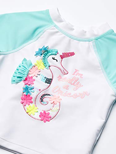 Image of Flapdoodles Girls' Seahorse Rashguard Set