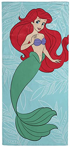 Jay Franco Disney The Little Mermaid Underwater Adventures Bath/Pool/Beach Towel - Super Soft & Absorbent Fade Resistant Cotton Towel Features Ariel, Measures 28 x 58 inches