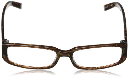 Corinne Mccormack Women's Sherry Rectangular Reading Glasses, Brown Marble, 50 Mm + 1 #TOP1