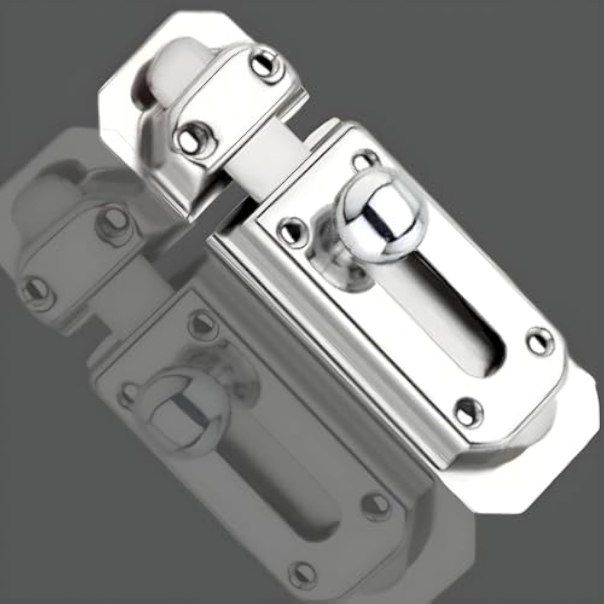 Heavy Duty 4 Inch Steel Door Security Latch Lock, 2 Pcs