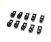Lashing Hook for Kayak, Canoe, Paddle Board, Black Nylon, 10 Piece