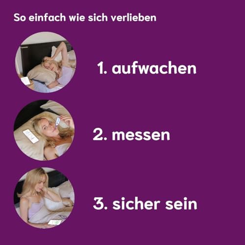 cyclotest mySense lifetime Basalthermometer mit Bluetooth & Zyklus-App zum Messen der Basaltemperatur nach NFP für Kinderwunsch und natürliches Zyklustracking