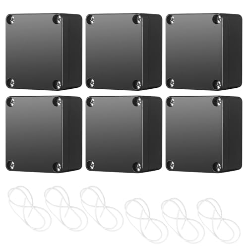 Scatola di Derivazione, 6 Pezzi 65 x 58 x 35 mm Scatola di Progetto, per Scatole di Collegamento, Scatole Degli Strumenti, Custodie di Prodotti Elettronici