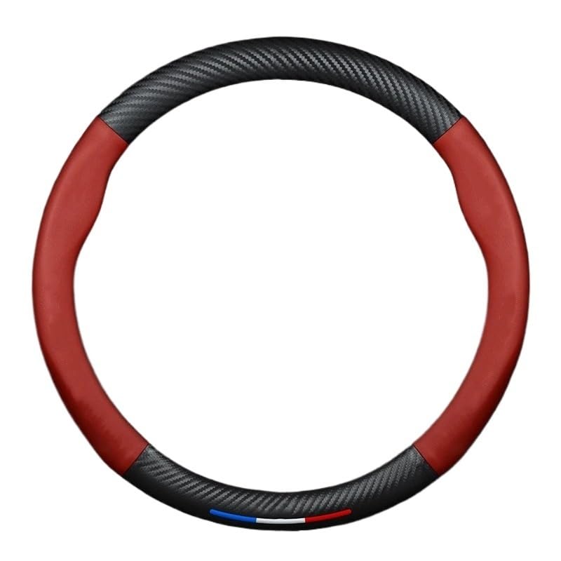 Wheel Cover Protector For Honda For Civic For Accord For Jazz For Stream CRV HRV URV For Vezel Steering Wheel Cover Pu Car Sreering Suitable(Red)